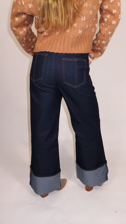 Sally Wide Cuff Jeans