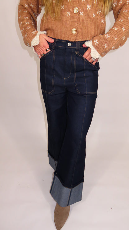 Sally Wide Cuff Jeans