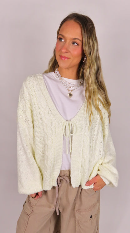 Everything Tie Front Cardigan