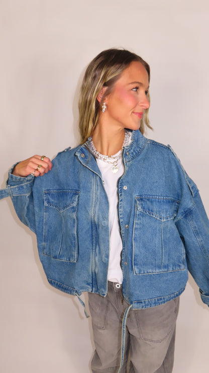 Sawyer Utility Style Denim Jacket