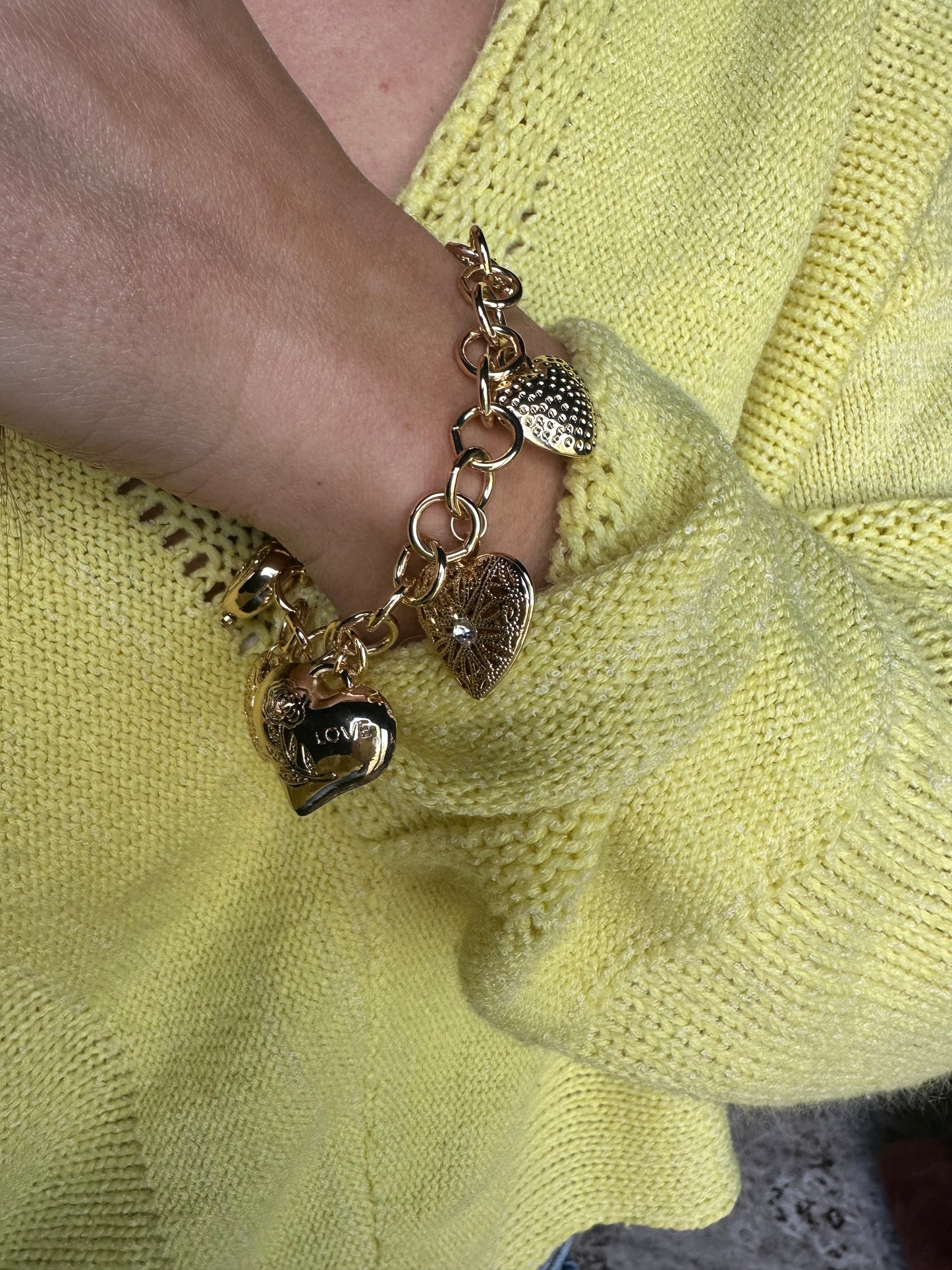 Heart Charm Bracelet