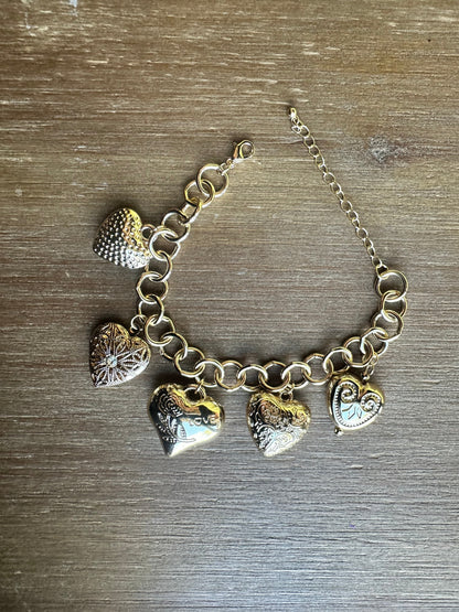 Heart Charm Bracelet